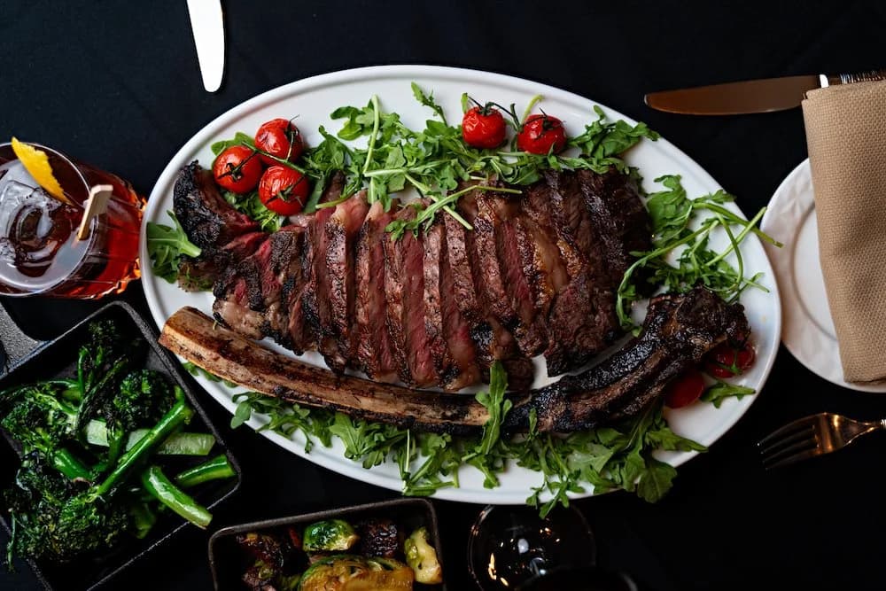Signature dry-aged porterhouse at Citrone